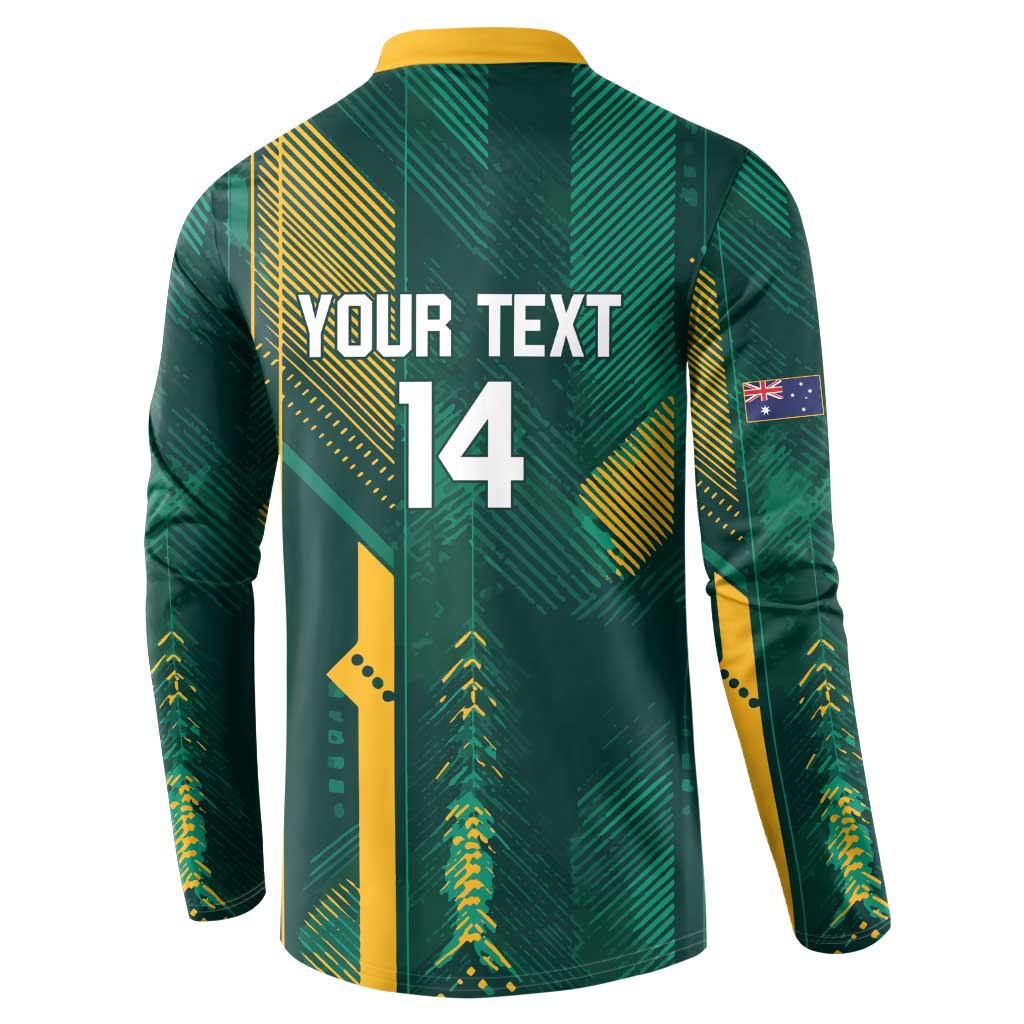 Australia Socceroos 2026 Custom Button Sweatshirt Go Aussie Kangaroo National Color