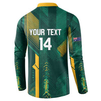 Australia Socceroos 2026 Custom Button Sweatshirt Go Aussie Kangaroo National Color