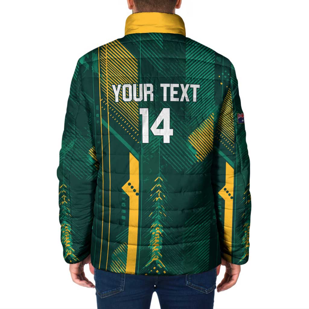 Australia Socceroos 2026 Custom Padded Jacket Go Aussie Kangaroo National Color