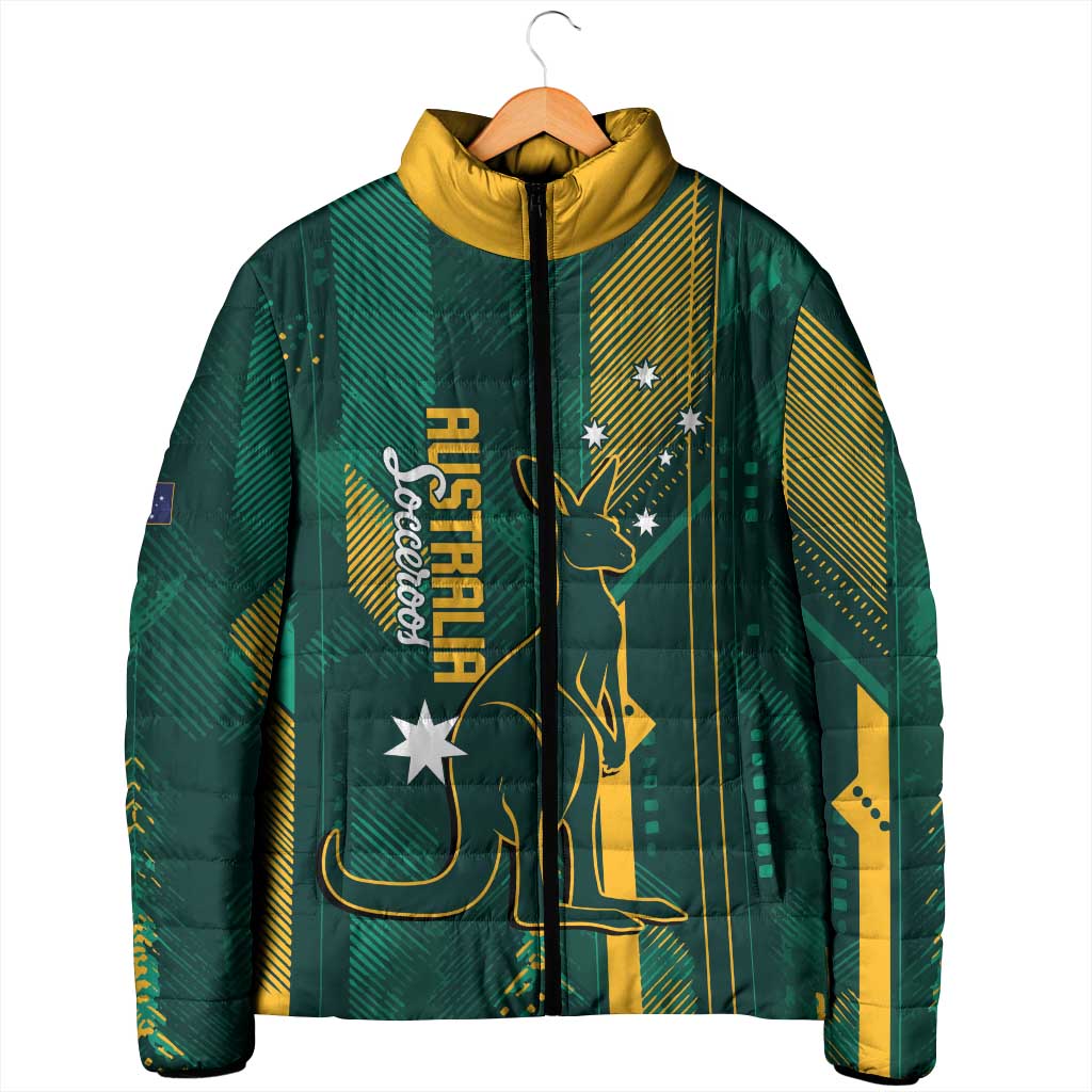 Australia Socceroos 2026 Custom Padded Jacket Go Aussie Kangaroo National Color