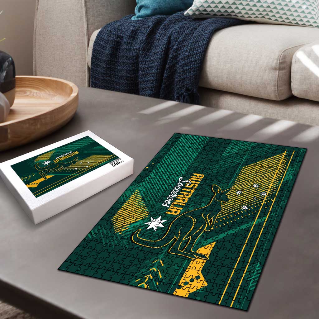 Australia Socceroos 2026 Custom Puzzle Go Aussie Kangaroo National Color