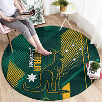 Australia Socceroos 2026 Custom Round Carpet Go Aussie Kangaroo National Color