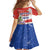 Paraguay 1811 Independence Day Family Matching Short Sleeve Bodycon Dress and Hawaiian Shirt Grunge Flag Mix Passion Flowers