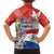 Paraguay 1811 Independence Day Family Matching Tank Maxi Dress and Hawaiian Shirt Grunge Flag Mix Passion Flowers