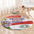 Paraguay 1811 Independence Day Round Carpet Grunge Flag Mix Passion Flowers
