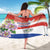 Paraguay 1811 Independence Day Sarong Grunge Flag Mix Passion Flowers