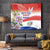 Paraguay 1811 Independence Day Tapestry Grunge Flag Mix Passion Flowers