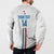 Custom Paraguay Football Button Sweatshirt Vamos Albirroja