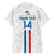 Custom Paraguay Football Family Matching Short Sleeve Bodycon Dress and Hawaiian Shirt Vamos Albirroja