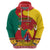 Personalised Cameroon National Day Hoodie Cameroun Coat Of Arms With Atoghu Pattern - Wonder Print Shop