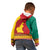 Personalised Cameroon National Day Kid Hoodie Cameroun Coat Of Arms With Atoghu Pattern - Wonder Print Shop