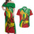 Ethiopia National Day Couples Matching Off Shoulder Maxi Dress and Hawaiian Shirt Ethiopia Lion of Judah African Pattern - Wonder Print Shop