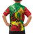 Ethiopia National Day Family Matching Off Shoulder Short Dress and Hawaiian Shirt Ethiopia Lion of Judah African Pattern - Wonder Print Shop