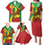 Ethiopia National Day Family Matching Puletasi and Hawaiian Shirt Ethiopia Lion of Judah African Pattern - Wonder Print Shop