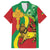 Ethiopia National Day Family Matching Short Sleeve Bodycon Dress and Hawaiian Shirt Ethiopia Lion of Judah African Pattern