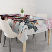 Personalized Kentucky Horse Racing Tablecloth 151st Anniversary Run For The Roses