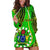 Polynesian Pride Cook Islands Hoodie Dress Kuki Airani Coat Of Arms - Wonder Print Shop