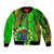 Polynesian Pride Cook Islands Sleeve Zip Bomber Jacket Kuki Airani Coat Of Arms - Wonder Print Shop