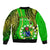 Polynesian Pride Cook Islands Sleeve Zip Bomber Jacket Kuki Airani Coat Of Arms - Wonder Print Shop