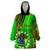 Personalised Cook Islands Wearable Blanket Hoodie Kuki Airani Coat Of Arms - Wonder Print Shop