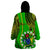 Personalised Cook Islands Wearable Blanket Hoodie Kuki Airani Coat Of Arms - Wonder Print Shop