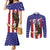 Custom USA 2024 Cricket Couples Matching Mermaid Dress and Long Sleeve Button Shirt Go Champions Eagles