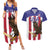 Custom USA 2024 Cricket Couples Matching Summer Maxi Dress and Hawaiian Shirt Go Champions Eagles - Wonder Print Shop