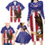 Custom USA 2024 Cricket Family Matching Long Sleeve Bodycon Dress and Hawaiian Shirt Go Champions Eagles - Wonder Print Shop