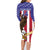 Custom USA 2024 Cricket Family Matching Long Sleeve Bodycon Dress and Hawaiian Shirt Go Champions Eagles - Wonder Print Shop