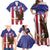 Custom USA 2024 Cricket Family Matching Off Shoulder Maxi Dress and Hawaiian Shirt Go Champions Eagles - Wonder Print Shop