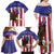 Custom USA 2024 Cricket Family Matching Off Shoulder Maxi Dress and Hawaiian Shirt Go Champions Eagles - Wonder Print Shop