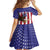 Custom USA 2024 Cricket Family Matching Off Shoulder Short Dress and Hawaiian Shirt Go Champions Eagles - Wonder Print Shop