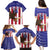 Custom USA 2024 Cricket Family Matching Puletasi and Hawaiian Shirt Go Champions Eagles - Wonder Print Shop