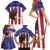 Custom USA 2024 Cricket Family Matching Short Sleeve Bodycon Dress and Hawaiian Shirt Go Champions Eagles - Wonder Print Shop