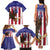 Custom USA 2024 Cricket Family Matching Tank Maxi Dress and Hawaiian Shirt Go Champions Eagles - Wonder Print Shop