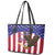 Custom USA 2024 Cricket Leather Tote Bag Go Champions Eagles - Wonder Print Shop