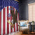 Custom USA 2024 Cricket Window Curtain Go Champions Eagles