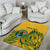 Custom South Africa Cricket Area Rug 2024 African Pattern Go Proteas - Wonder Print Shop