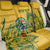 Custom South Africa Cricket Back Car Seat Cover 2024 African Pattern Go Proteas - Wonder Print Shop