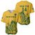 Custom South Africa Cricket Baseball Jersey 2024 African Pattern Go Proteas - Wonder Print Shop