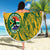 Custom South Africa Cricket Beach Blanket 2024 African Pattern Go Proteas - Wonder Print Shop