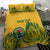 Custom South Africa Cricket Bedding Set 2024 African Pattern Go Proteas - Wonder Print Shop