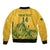 Custom South Africa Cricket Bomber Jacket 2024 African Pattern Go Proteas - Wonder Print Shop