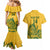 Custom South Africa Cricket Couples Matching Mermaid Dress and Hawaiian Shirt 2024 African Pattern Go Proteas - Wonder Print Shop