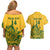 Custom South Africa Cricket Couples Matching Off Shoulder Short Dress and Hawaiian Shirt 2024 African Pattern Go Proteas - Wonder Print Shop