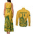 Custom South Africa Cricket Couples Matching Tank Maxi Dress and Long Sleeve Button Shirt 2024 African Pattern Go Proteas - Wonder Print Shop