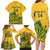 Custom South Africa Cricket Family Matching Long Sleeve Bodycon Dress and Hawaiian Shirt 2024 African Pattern Go Proteas - Wonder Print Shop