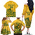 Custom South Africa Cricket Family Matching Off The Shoulder Long Sleeve Dress and Hawaiian Shirt 2024 African Pattern Go Proteas - Wonder Print Shop