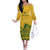 Custom South Africa Cricket Family Matching Off The Shoulder Long Sleeve Dress and Hawaiian Shirt 2024 African Pattern Go Proteas - Wonder Print Shop