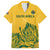 Custom South Africa Cricket Family Matching Puletasi and Hawaiian Shirt 2024 African Pattern Go Proteas - Wonder Print Shop